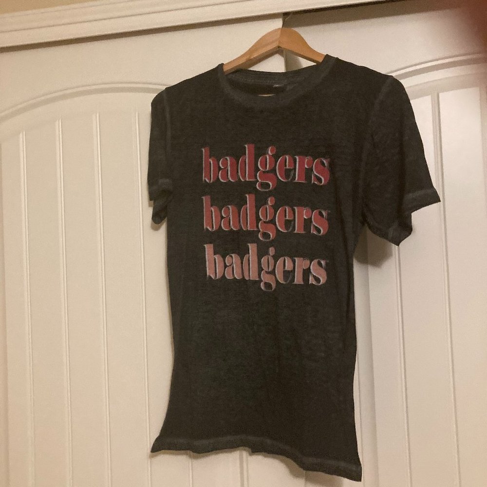 Wisconsin Badgers Gameday Couture X Social House Women's Small Burnout T Shirt